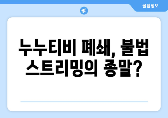 누누티비 폐쇄: OTT 시장에 미치는 영향