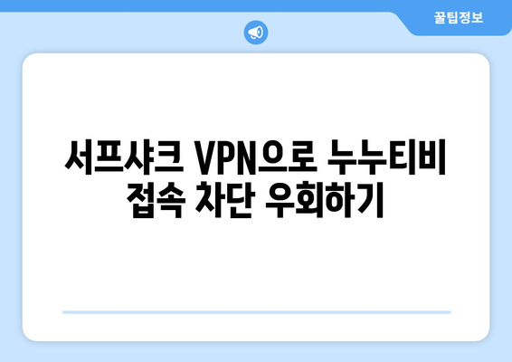 VPN 서프샤크로 누누티비에서 안전하게 OTT 시청하기