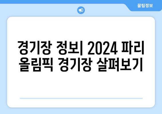 파리 올림픽 2024 개막식, 티켓 가격, 경기장 정보