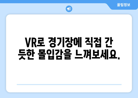 스포츠 중계에 VR과 AR의 사용