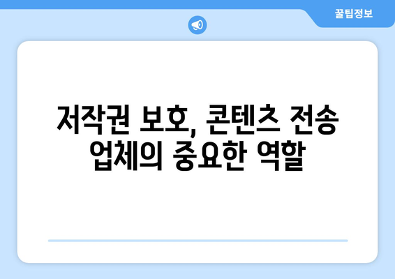 불법 스트리밍 사이트 예방: 10억 콘텐츠전송 업체에 의무 부과