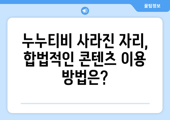 누누티비 재발 방지: 정부의 불법정보 유통 차단 대책