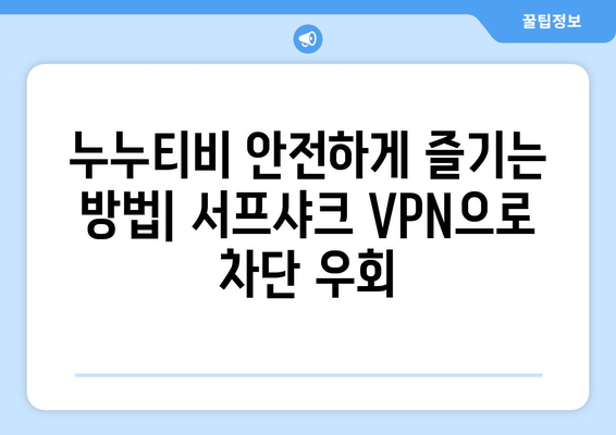 안전한 VPN 서프샤크로 안심한 누누티비 시청