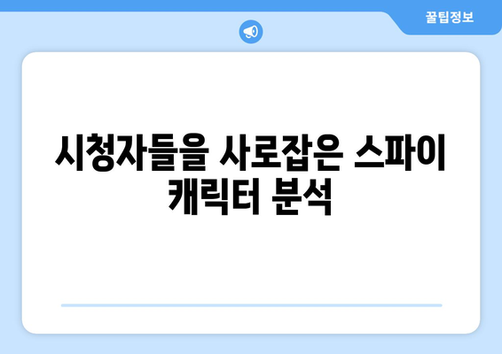 스파이 스릴러의 세계: 2024년 8월 OTT 추천 시리즈