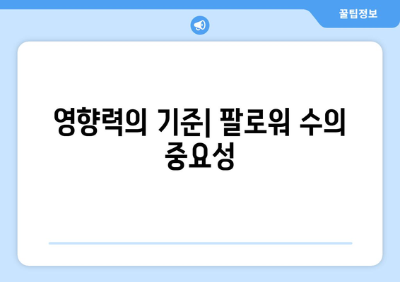 더 인플루언서 출연진 팔로워 수 랭킹: 누가 가장 영향력 있을까