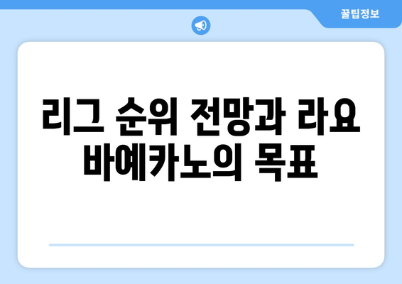 라리가 2024-2025: 라요 바예카노의 언더독 스토리와 리그 순위