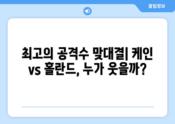 2024-25 분데스리가 득점왕 경쟁: 케인 vs 홀란드