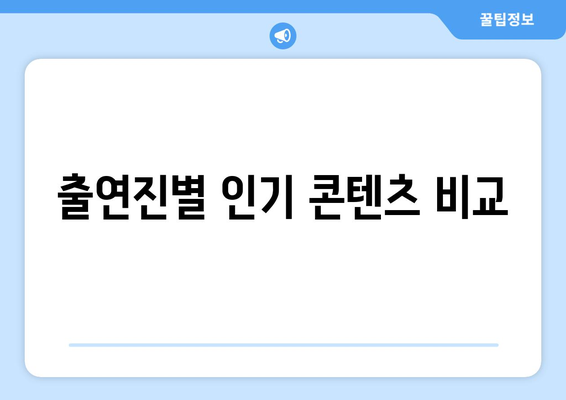 더 인플루언서 출연진 콘텐츠 유형별 분석: 누가 살아남을까