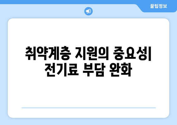 한동훈의 취약계층 130만 가구 전기료 지원 약속 지켜져