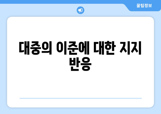 이준, 스타골든벨 속옷 사고에 어떻게 반응했을까?