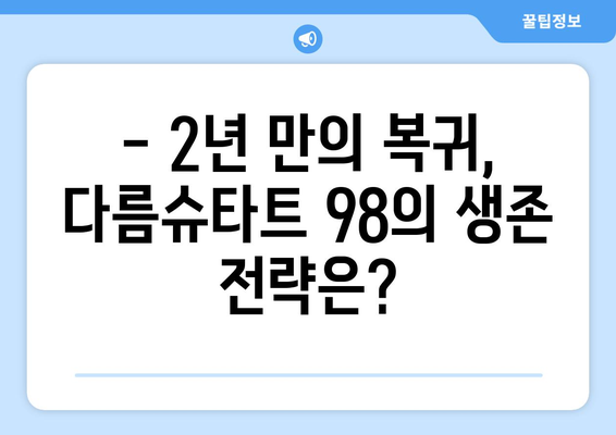 분데스리가 2024-2025: 다름슈타트 98의 분데스리가 복귀와 생존 싸움