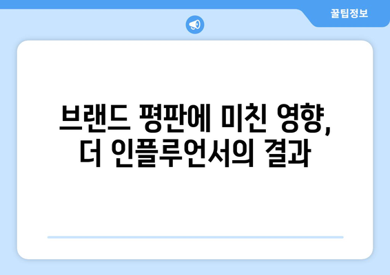 더 인플루언서 출연진 브랜드 평판 분석: 누가 가장 핫한가