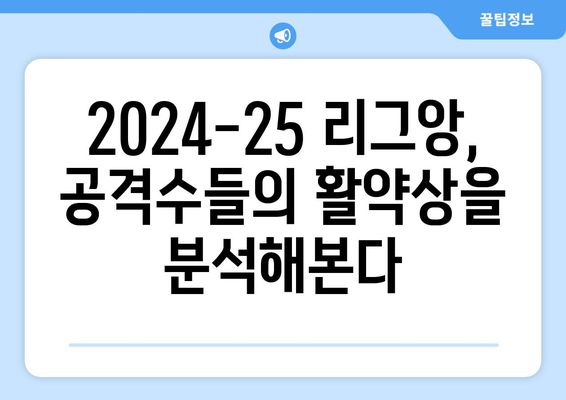 2024-25 리그앙 최고의 공격수 TOP 5