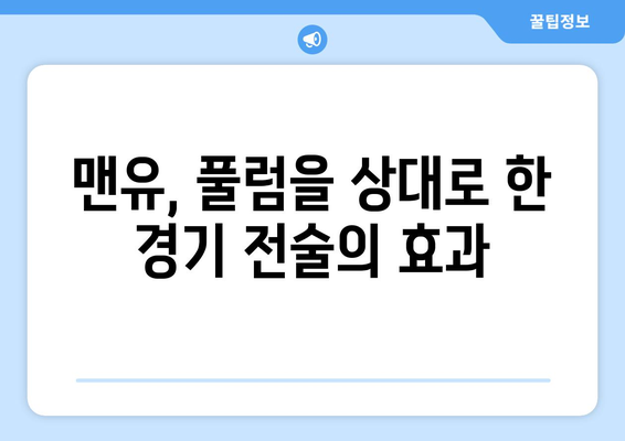 맨유, 지르크제이 결승골로 풀럼 격파