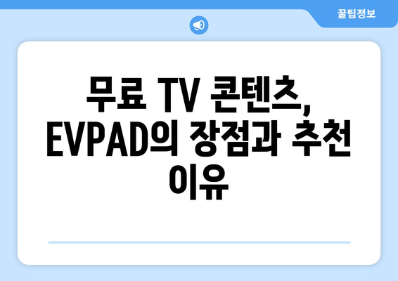 EVPAD 셋탑박스로 전 세계 TV 콘텐츠 무료 시청