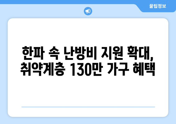 취약계층 130만 가구 전기료 1만5천원 추가 지원, 한동훈 발표