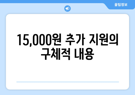 에너지 가격 급등에 따른 지원 방안: 전기 요금 15,000원 추가 지원