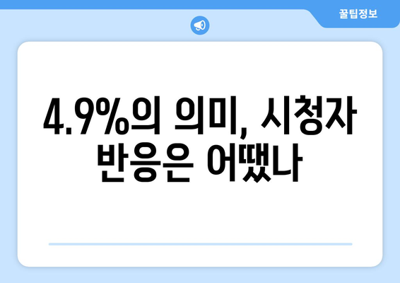 엄마친구아들 1회 후기, 환장 재회로 첫방 시청률 4.9%