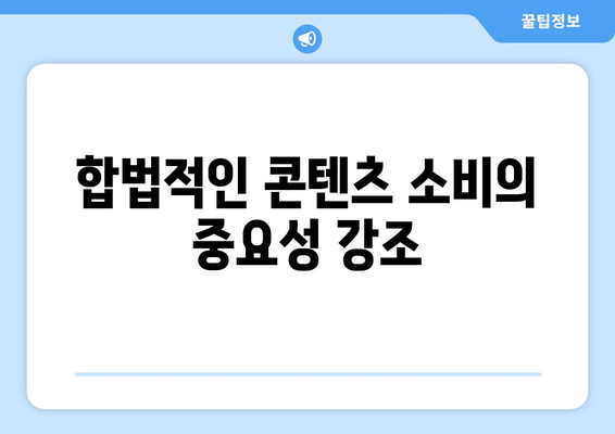 원더랜드 OTT 무료 시청: 불법적인 콘텐츠에 대한 위험