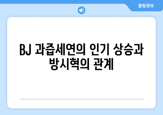 하이브 방시혁의 새로운 인맥?: BJ 과즙세연과의 만남 분석