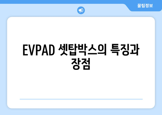 EVPAD 셋탑박스로 전 세계 TV 채널과 드라마 무료 시청