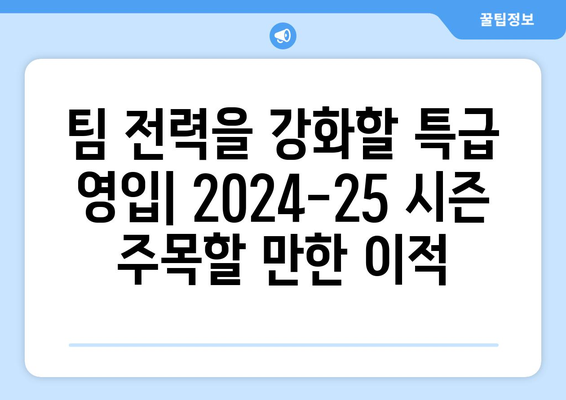 2024-25 분데스리가 주목할 이적생 TOP 10