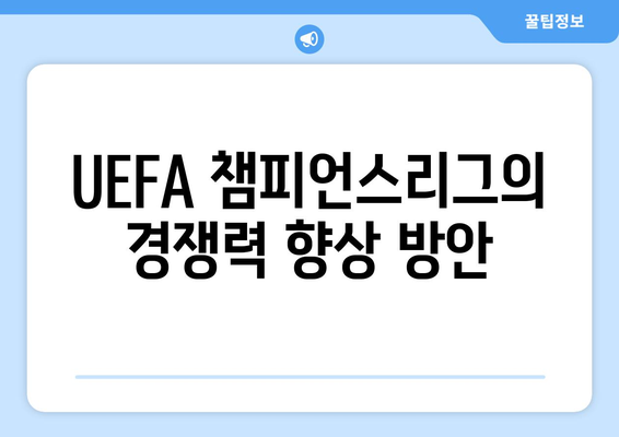 UEFA 챔피언스리그 2024-25 조별리그 없는 새 포맷 설명