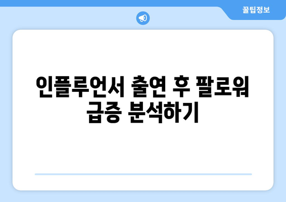 더 인플루언서 출연 후 팔로워 증가율: 누가 가장 많이 늘었나