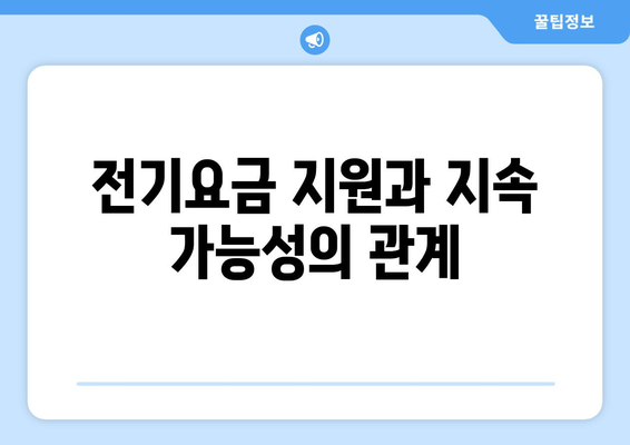 에너지 취약계층 전기요금 지원 시행