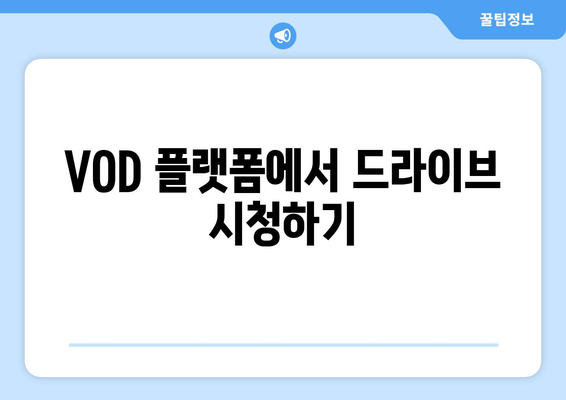 드라이브: 오티티 무료 시청 및 넷플릭스/VOD 다운로드