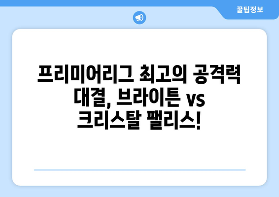 프리미어리그 2024-2025: M23 더비 - 브라이튼 vs 크리스탈 팰리스 라이벌전