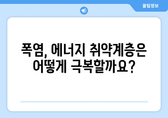 폭염에 따른 에너지 취약계층 지원