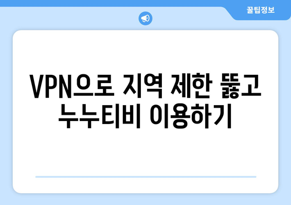 넷플릭스 VPN 누누티비로 안전하게 우회하는 방법