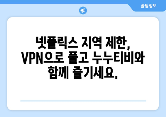 넷플릭스 VPN 누누티비와 함께 쉽게 우회하는 법