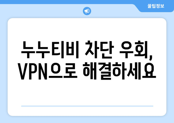 누누티비 우회 방법, VPN과 우회 주소로 접속