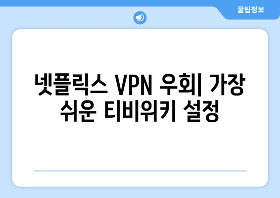 넷플릭스 VPN 티비위키 설정법, 무료로 우회하기