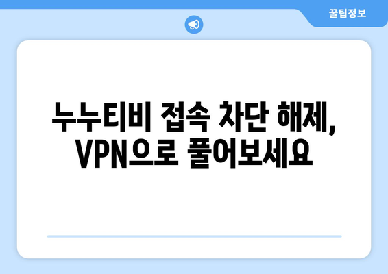 누누티비 VPN 우회 접속, 최신 접속법 안내