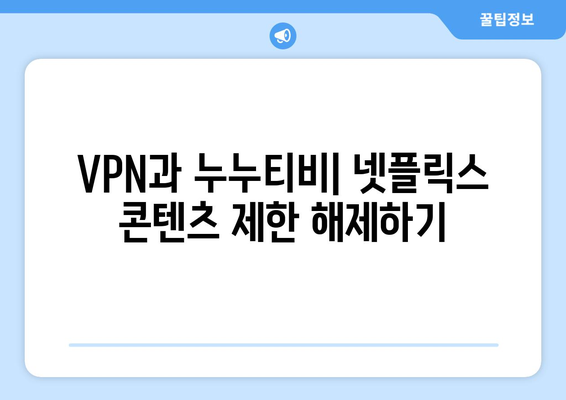 넷플릭스 VPN 누누티비, 무료로 안전하게 사용하는 법