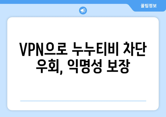 누누티비 VPN 우회, 차단된 사이트 안전하게 접속하기