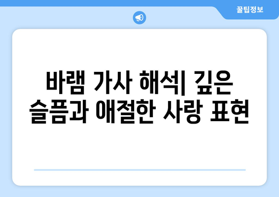 임영웅 바램 가사 해석과 노래 소개