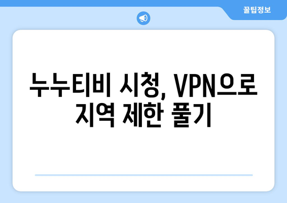 넷플릭스 VPN 누누티비, 차단을 우회하는 최고의 방법