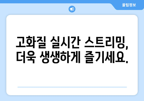 스포츠 실시간 무료 중계: 믿을 수 있는 사이트 추천