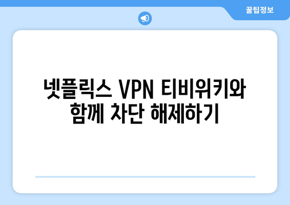 넷플릭스 VPN 티비위키와 함께 차단 해제하기