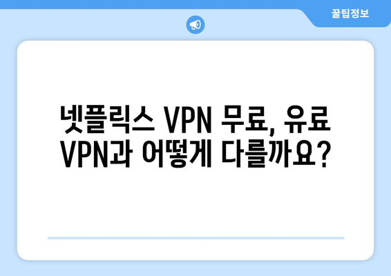 넷플릭스 VPN 무료 사용, 어디까지 가능한가?