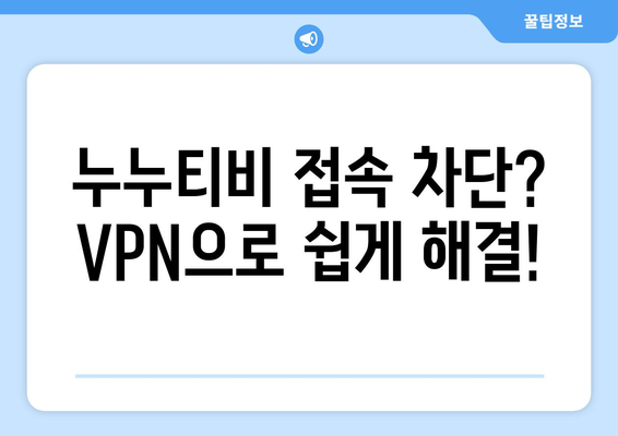 넷플릭스 VPN 누누티비, 쉽게 차단을 우회하는 방법