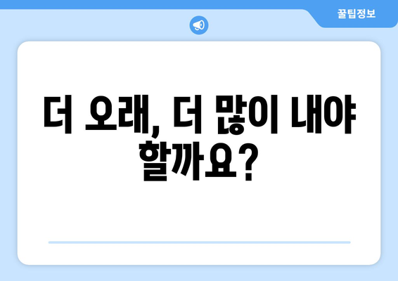 연금개혁안 내용 정리: 국민연금 개편안의 주요 변경 사항 요약