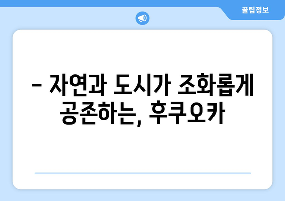 일본 여행지 추천, 다양한 매력을 느낄 수 있는 명소