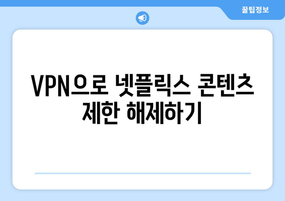 넷플릭스 VPN 티비위키, 무료로 쉽게 사용하는 법