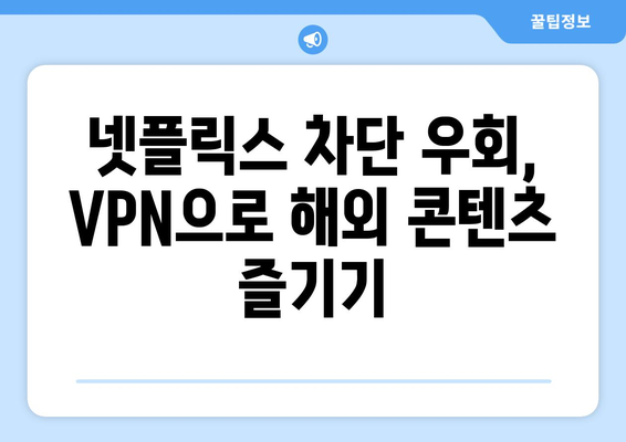 넷플릭스 VPN 누누티비 설정법, 쉽게 차단 우회하기