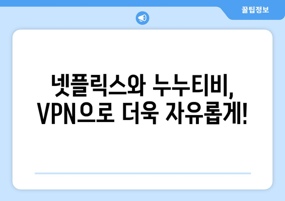 넷플릭스 VPN 누누티비, 차단 없이 안전하게 사용하기